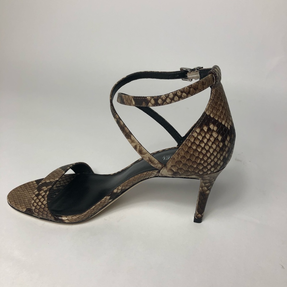 NWOT Michael Kors Snakeskin Embossed Leather Heels